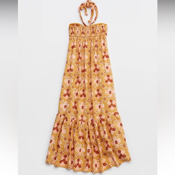 Aerie High Low Halter Maxi Sundress NWT - Picture 5 of 6